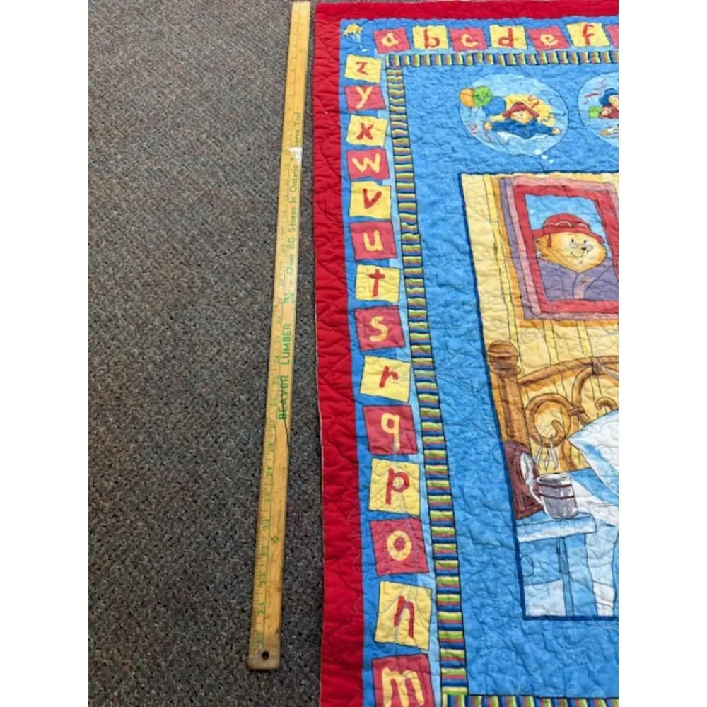 Handmade Vintage Children's Alphabet Quilt